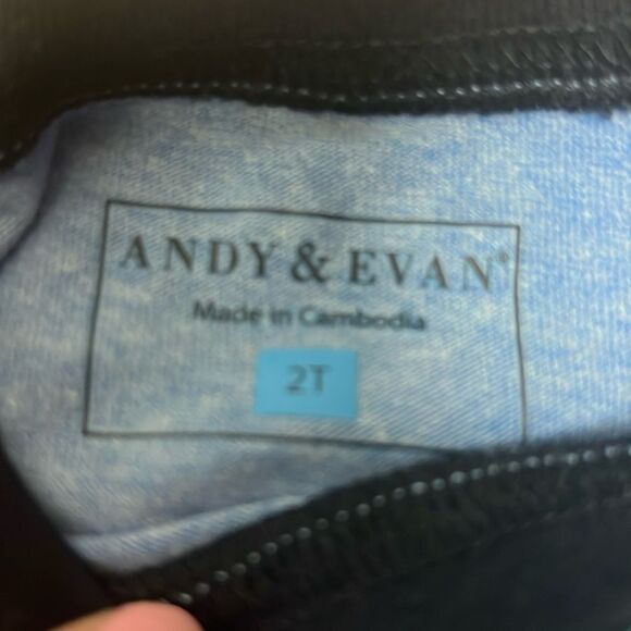 Andy and Evan Blue Dinosaur pocket tee NWT size 2T - Picture 5 of 6